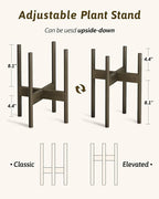Adjustable Plant Stand Indoor, Bamboo Plant Stand Fits 8 9 10 11 12 Inches - Image 4