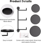 Window Rotating Plant Stand Shelf Indoor Black Metal Floating Shelves 3-Tier - Image 5