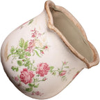 Shabby Chic Flower Pot, 6.11 Inch Ceramic Planter - Image 5