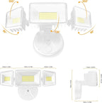 Onforu 100W 11000LM Flood Lights Outdoor, Brightness Security LED Flood Lights - Image 8