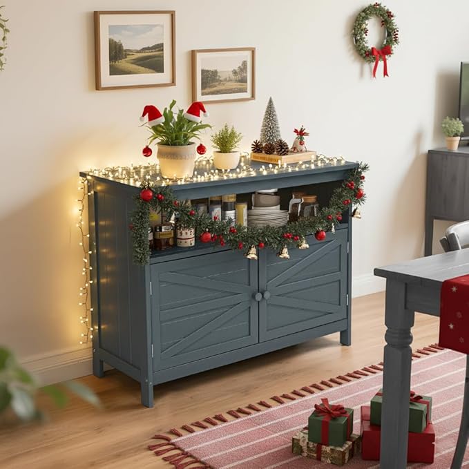 HIPS All-Weather Outdoor Storage Cabinet, Outdoor Sideboard - Image 8