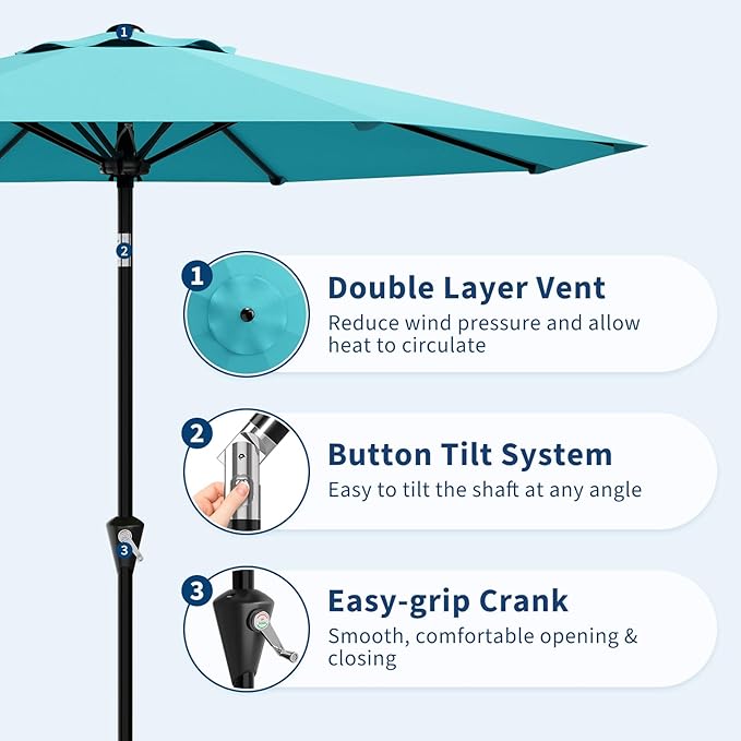 Garvee 10FT Patio Umbrella - Image 4