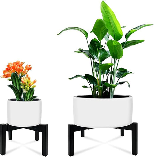 2 Pcs Heavy Duty Adjustable Metal Plant Stand - Image 2