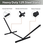 Two Person Hammock with Stand for Outside Heavy Duty, Outdoor Patio Hammock - Image 6