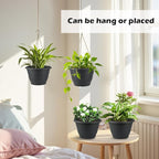Hanging Planters 10 Inch, Self Watering Hanging Basket - Image 4