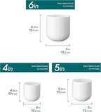 vancasso Ceramic Plant Pots, 4+5+6 inches, Planters - Image 2