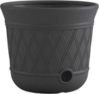Suncast 12 Pack 14" x 12" Round Resin Decorative Weatherproof Outdoor Hideaway - Image 2