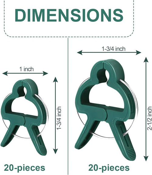 40 Pcs Plant Support Clips, Flower and Vine, Garden Tomato Plant Support Clips - Image 2