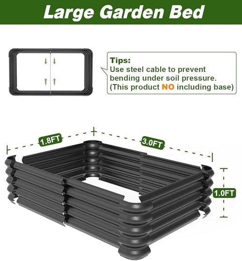 3.0x1.8x1.0ft Raised Garden Bed Kit - Image 2