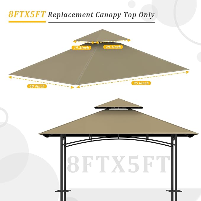 Grill Gazebo Replacement Canopy Top - Image 5