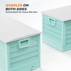 VINGLI 75 Gallon Collapsible Outdoor Storage Box, Simple-to-assemble Plastic - Image 5