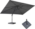 PURPLE LEAF 9' X 11.5' Rectangle Patio Umbrella by Unknown