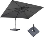 PURPLE LEAF 9' X 11.5' Rectangle Patio Umbrella by Unknown