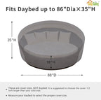 Easy-Going Heavy Duty 600D Outdoor Daybed Cover 88 Inch UV Resistant Patio - Image 2