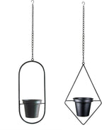 Modern Hanging Planters for Indoor Plants, Metal Plant Hanger - Image 2