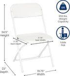 Flash Furniture Hercules Series Big & Tall Stackable Plastic Folding Chairs - Image 3