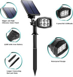 URPOWER Solar Lights Outdoor 2-in-1 Waterproof Solar Spotlight Auto On/Off Wall - Image 7