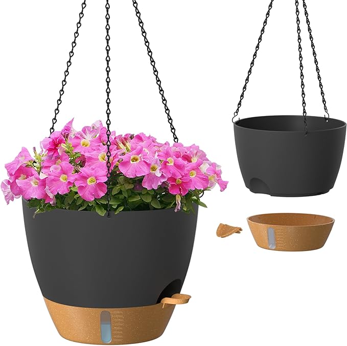 ZMTECH 12 Inch Hanging Planters by HighQualityGardeningTools