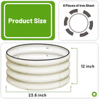 SnugNiture 3 Pcs 2x2x1ft Round Galvanized Raised Garden Bed Kit Outdoor - Image 3