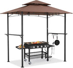 AECOJOY 8' x 5' Outdoor Grill Gazebo Canopy, BBQ Canopy by AECOJOY