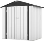 Patiowell 6x4 FT Outdoor Storage Shed, Garden Tool Storage Shed - Image 2