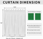 Easy-Going Outdoor Patio Curtains Detachable Tab Top Windproof Weatherproof - Image 6