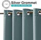 NICETOWN Greyish Blue Outdoor Curtains - Image 2