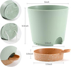 Plant Pots 6 PCS 5 inch Self Watering Planters High Drainage Flowers Pot - Image 3