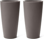 Step2 Tremont Tall Round Tapered Planter, Indoor/Outdoor Plants, Efficient by Step2