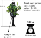 Artilady 2 Pack Black Macrame Plant Hanger Indoor - Image 4