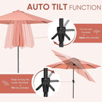 Tempera Patio Market Outdoor Table Umbrella - Image 2