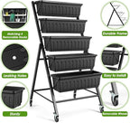 SEJOV 4FT Vertical Raised Garden Bed, 5-Tier Vertical Garden Planter - Image 3