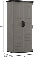 Suncast 22 Cubic Ft. Vertical Resin Outdoor Storage Shed - Image 3
