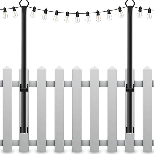 2 Pack String Light Poles, 5Ft Light Poles by Mutovlin
