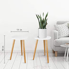 Uneedem Wood Mid Century Plant Stand - Image 2