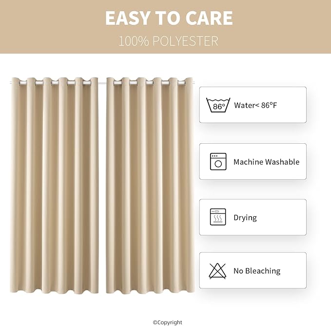 Waterproof Outdoor Curtain W84 x L120 - Image 7