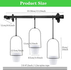 DOUBFIVSY Hanging Planters for Indoor Plants Plant Hanger, Adjustable Hanging - Image 2