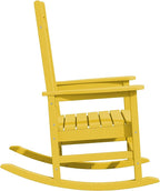KINGYES Outdoor Rocking Chair Set of 2, High Density Polyethylene Patio Rocking - Image 10