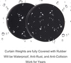 Magnetic Shower Curtain Weights, Rubber Covered Heavy Duty Weights, Prevent - Image 4