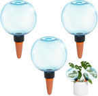 3pcs Large Plant Self Watering Globes, 17.5 oz Plastic Water Bulbs Top Fill by GEWOSI