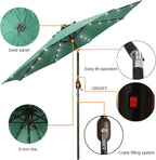 Blissun 9 ft Solar Umbrella, Patio Umbrella - Image 2