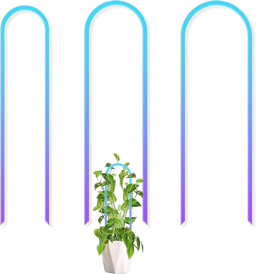 3 Pack U-Shaped Colorful Acrylic Plant Trellis by Unknown