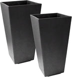 Tierra Verde 2-Pack Indoor & Outdoor Self-Watering Square Planters by TierraVerde