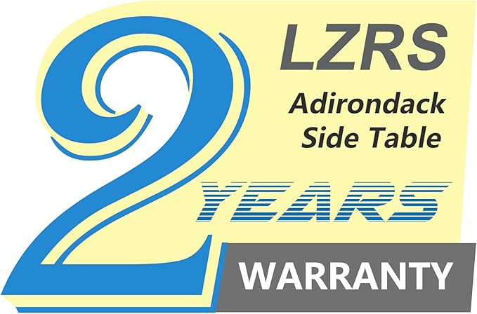 LZRS Round Adirondack Side Table Double End Table, Outdoor Side Tables - Image 8