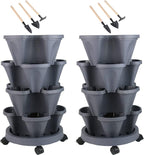 DUNCHATY Stackable Planter, Vertical Garden Planter by DUNCHATY