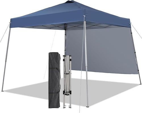 10X10 Pop Up Canopy, Slant Legs Instant Outdoor Canopy Tent by Oneofics