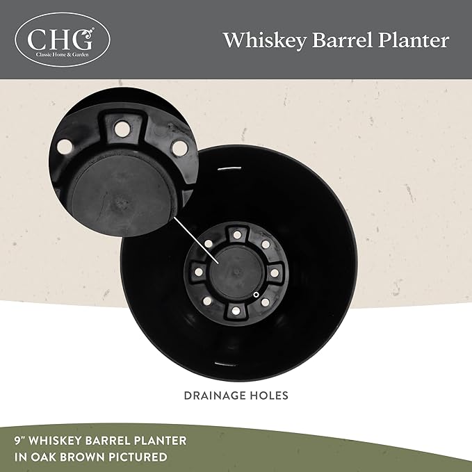Classic Home and Garden Whiskey Barrel Planters - Image 3