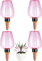 4 Pcs Plant Watering Globes Self Watering Planter Insert Plants Top Fill Water by Unknown