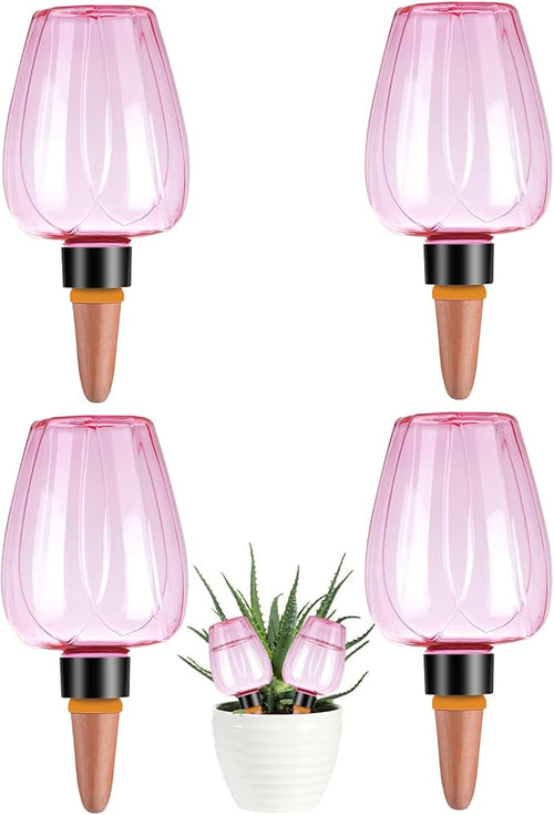 4 Pcs Plant Watering Globes Self Watering Planter Insert Plants Top Fill Water by Unknown