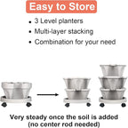DUNCHATY Stackable Planter, Vertical Garden Planter - Image 6